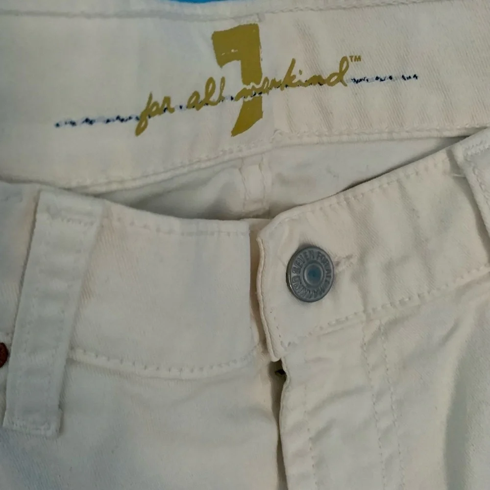 7 For All Mankind White Bootcut Jeans Size 30 - Picture 3 of 7
